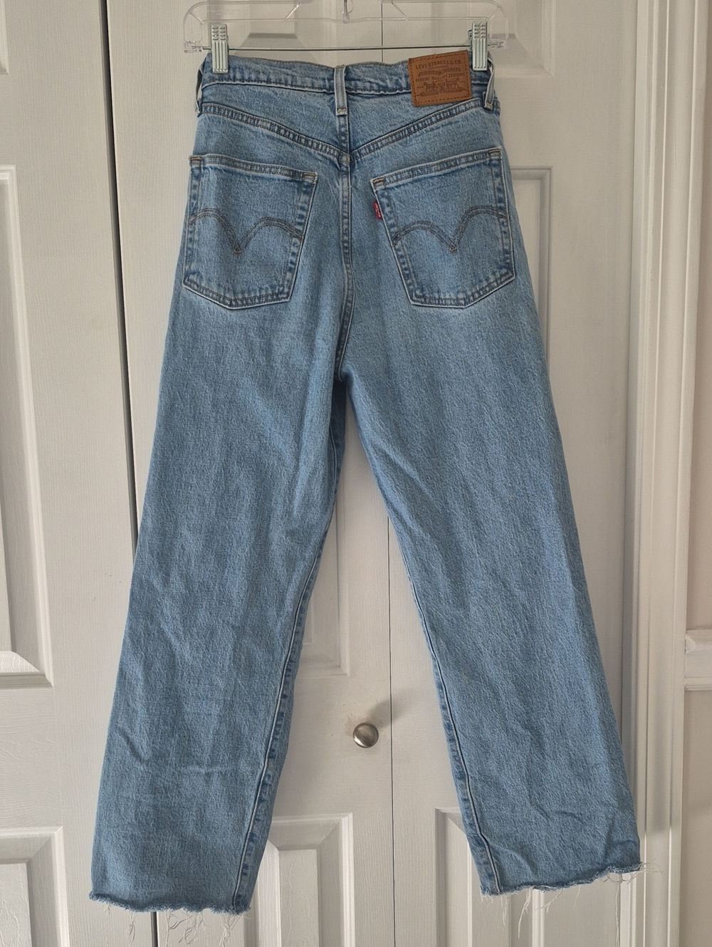 Levis Ribcage Straight Jeans Light Wash - 27 - Picture 7 of 12